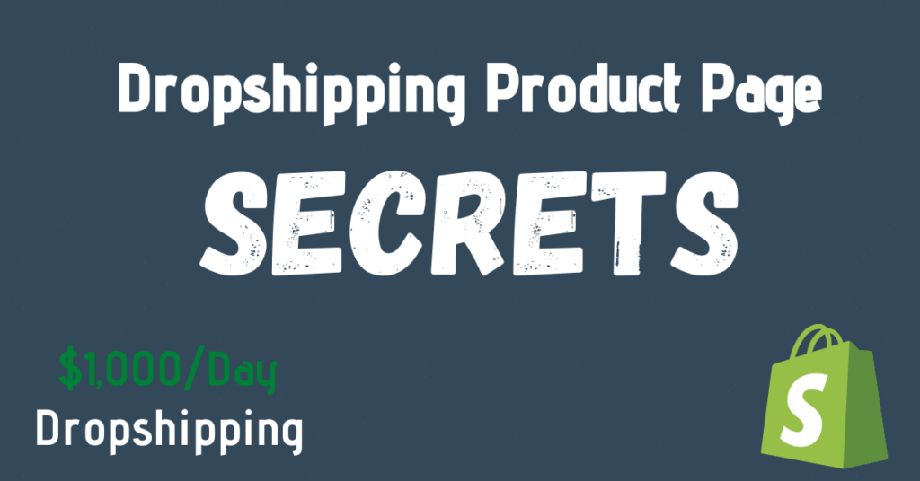 Dropshipping Product Page Guide