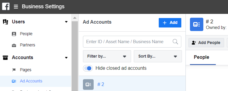 creating a new ad account