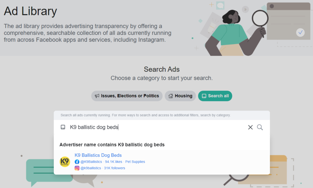 facebook ads library