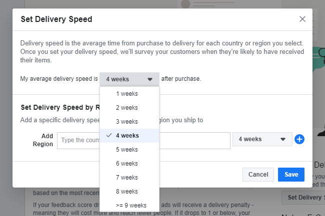 Facebook customer feedback survey